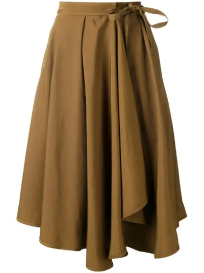 Lemaire A-line Skirt - Brown