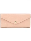 Miu Miu Envelope Wallet - Pink In Pink & Purple