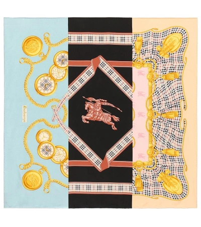 Burberry Archive Printed Silk Scarf In Multicoloured