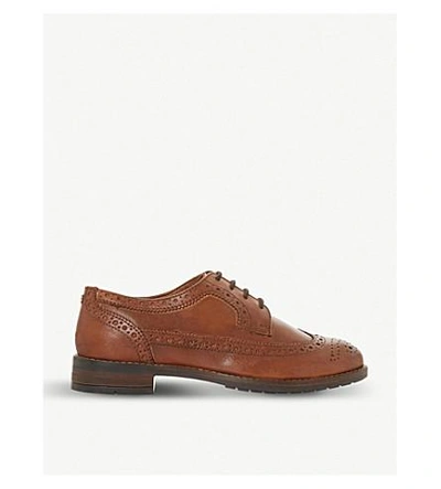 Dune Felixe Leather Brogues In Tan-leather