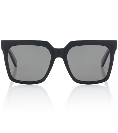 Celine Oversized Square-frame Acetate Sunglasses In Black