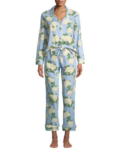 Bedhead Hydrangea Classic Pajama Set, Plus Size In Multi Pattern