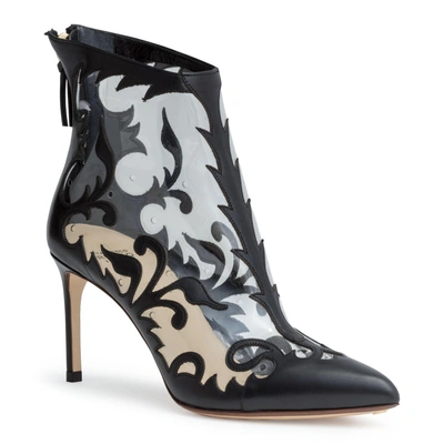 Francesco Russo Black 75 Embroided Pvc Boots