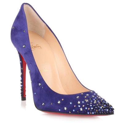 Christian Louboutin Gravitanita 100 Purple Suede Pump