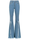 Andrea Bogosian Panelled Jeans In Blue