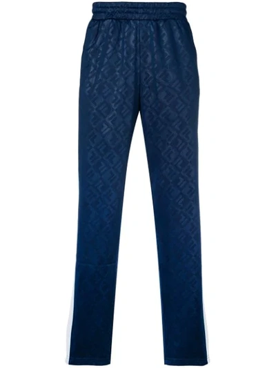 Fila Monogrammed Track Trousers In Blue