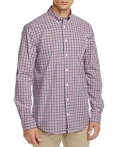 Johnnie-o Finley Plaid Regular Fit Button-down Shirt In Sangria