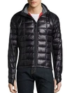 Canada Goose Hybridge Lite Down Jacket In Black Red Noir Rouge