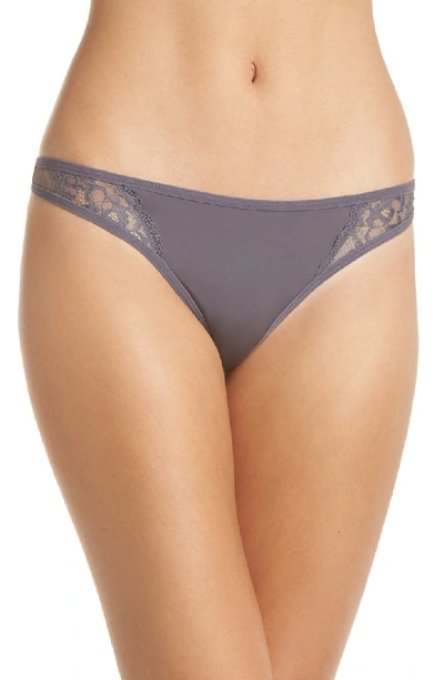 Honeydew Sydney Lace & Mesh Thong In Crescent