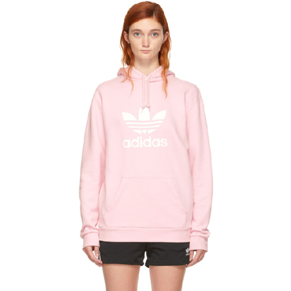 adidas clear pink hoodie