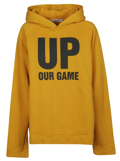Katharine Hamnett Katharine Hamnet London Up Our Game Hoodie In Yellow