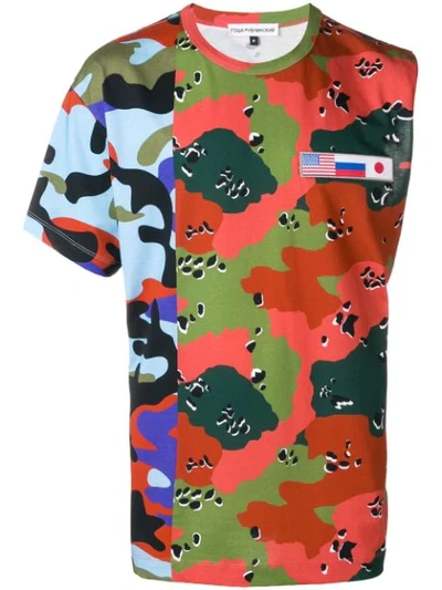 Gosha Rubchinskiy Camouflage Hybrid T-shirt In Multicolour