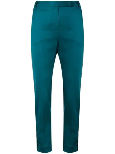 Styland Slim-fit Trousers In Green