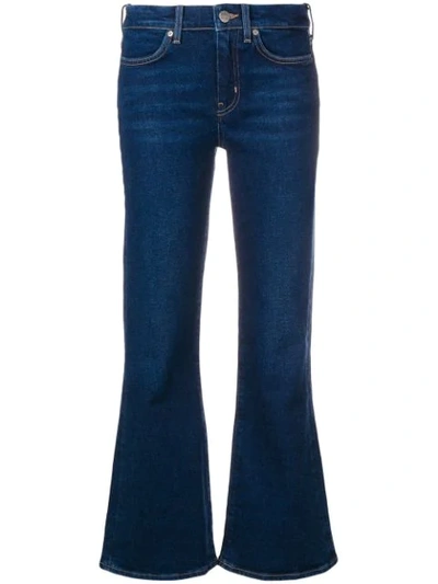 M.i.h. Jeans Flared Cropped Jeans In Blue