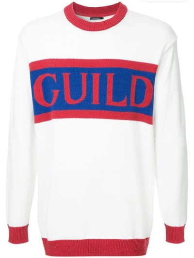Guild Prime Brand Logo Jumper In White