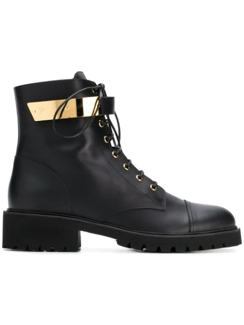 giuseppe zanotti design combat boots