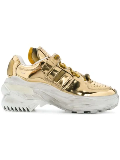 Maison Margiela Metallic Platform Sneakers