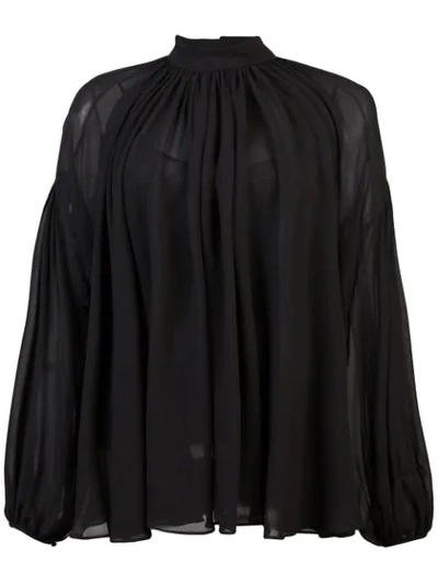 Stella Mccartney Panelled Blouse In Black