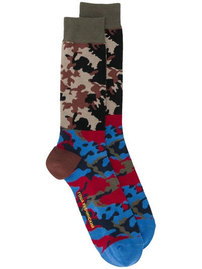 Gosha Rubchinskiy Camouflage Print Socks