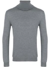 Zanone Roll Neck Sweatshirt In Grey