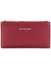 Michael Michael Kors Calf Leather Wallet - Red