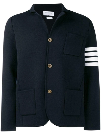 Thom Browne Triple Stripe Blazer In Blue