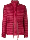Michael Michael Kors Feather Down Puffer Jacket In Red