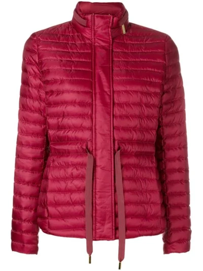 Michael Michael Kors Feather Down Puffer Jacket In Red
