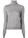 Barrie Sweet Eighteen Cashmere Turtleneck Pullover In Grey