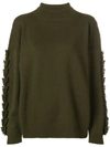 Barrie Troisieme Dimension Cashmere Turtleneck Pullover In Green
