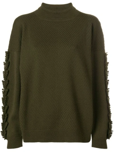 Barrie Troisieme Dimension Cashmere Turtleneck Pullover In Green