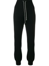 Barrie Romantic Timeless Cashmere Jogging Trousers In Black