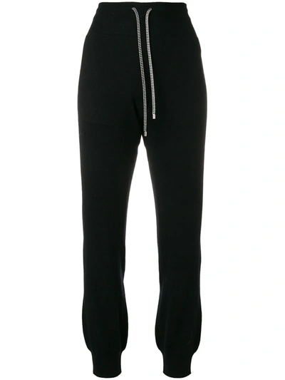 Barrie Romantic Timeless Cashmere Jogging Trousers In Black