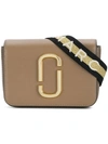 Marc Jacobs Hip Shot Logo Strap Bag In Brown