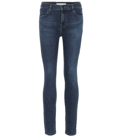 J Brand Maria High-rise Skinny Jeans In Blue