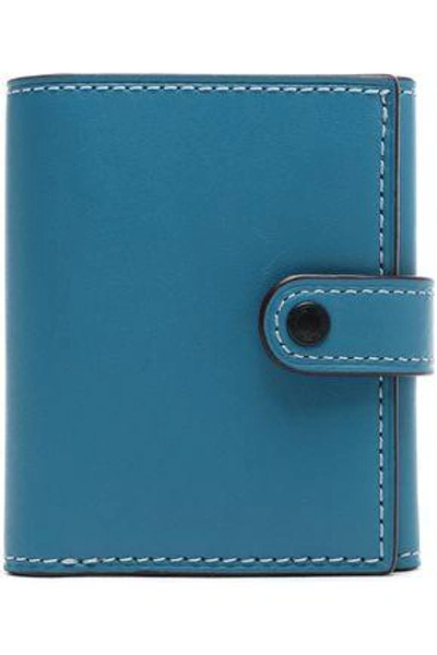 Coach Woman Leather Wallet Azure