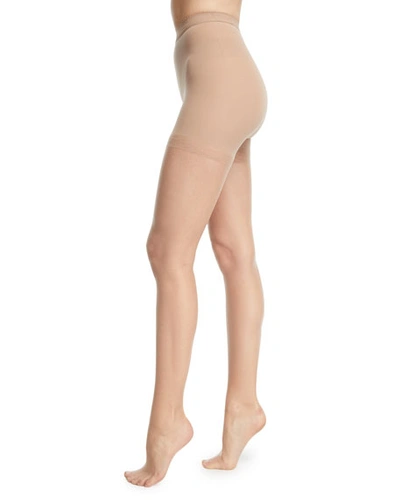 Donna Karan Hosiery Nudes Tone-matching Tights W/ Sandal Toe In B02