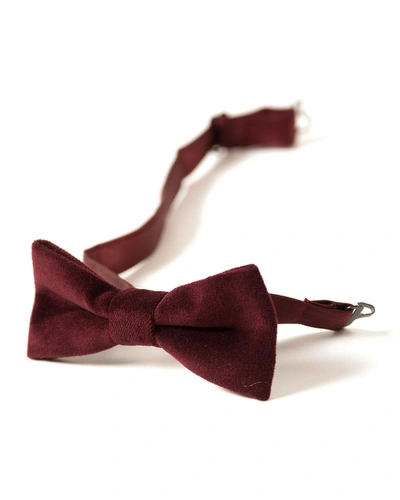 Appaman Boys' Textured Bow Tie In Red