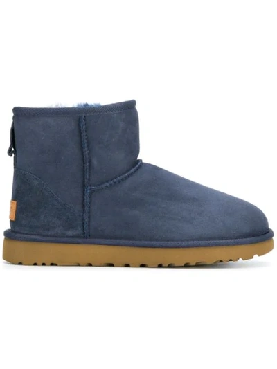 Ugg Shearling Lined Boots In Blue