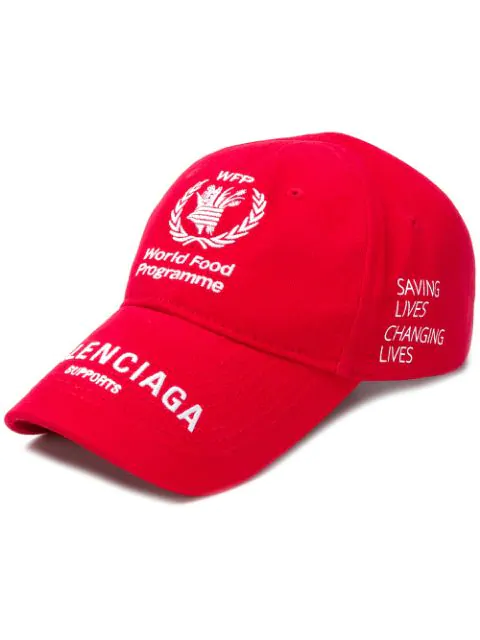 balenciaga cap red