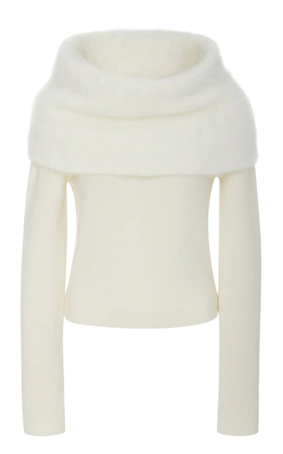 Yeon M'o Exclusive Ileana Knitted Sweater In White