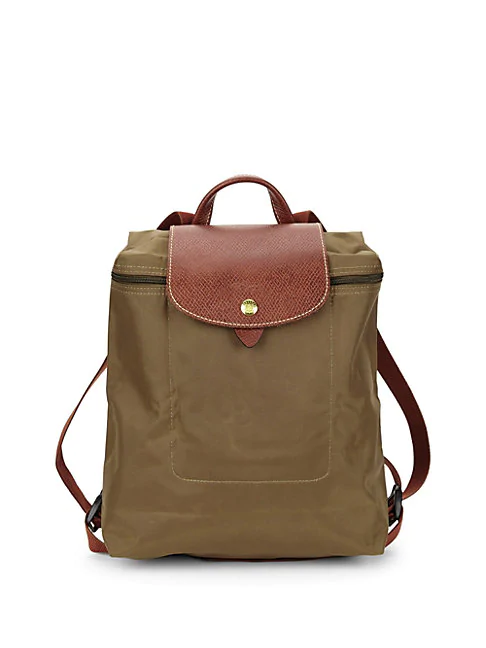 Longchamp Le Pliage Backpack In Khaki 
