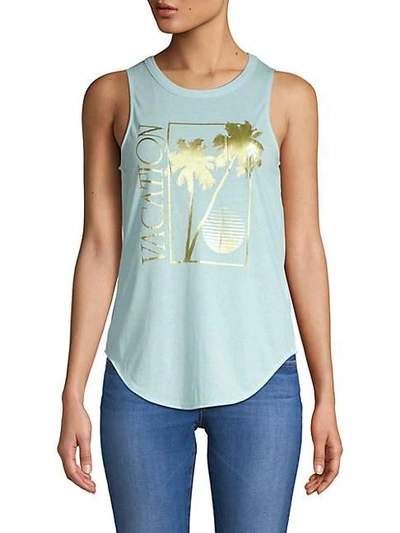 Chaser Graphic Tank Top In Waterfall