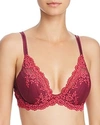 Wacoal Embrace Lace Plunge Convertible Contour Underwire Bra In Purple Potion/ Cerise