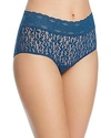 Wacoal 'halo Lace' Boyshorts In Majolica Blue