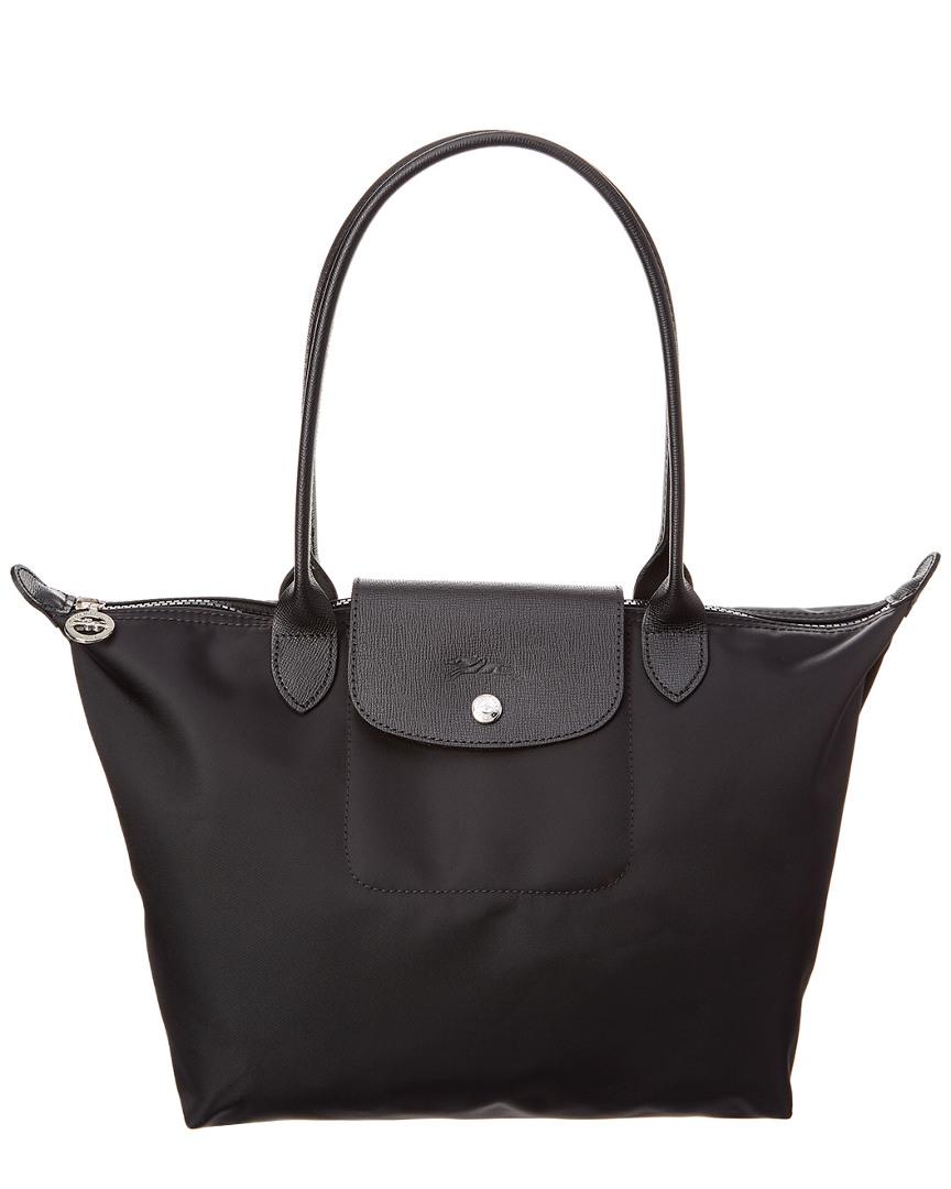 Longchamp Le Pliage Neo Small Canvas Tote In Black | ModeSens