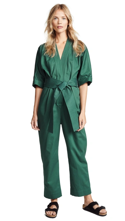Whit Penny Jumpsuit In Moss