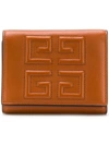 Givenchy 4g Trifold Wallet In Brown