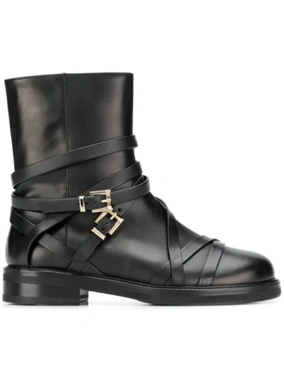 Cesare Paciotti Side Buckle Boots - Black