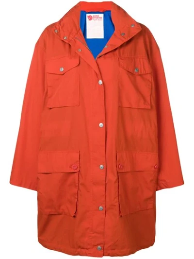 Acne Studios Acne Studio X Fjalräven Kånken Oversized-parka In Orange